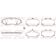 Тормозные колодки дисковые, комплект KAWE 1439896920 1867 00 68CV 4U