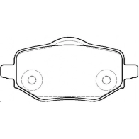 Тормозные колодки дисковые, комплект KAWE Z HV2MK 1952 00 Peugeot 2008 2 (U) Кроссовер 1.2 PureTech 100 101 л.с. 2019 – 2025