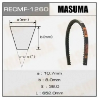 Ремень привода навесного оборудования, 10x652 мм, 10x652 мм MASUMA U6FN 3S 1422885622 1260