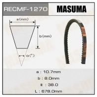 Ремень привода навесного оборудования, 10x678 мм, 10x678 мм MASUMA FB1 0PUA 1270 1422885561