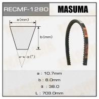 Ремень привода навесного оборудования, 10x703 мм, 10x703 мм MASUMA 1422885562 G2B0 E5 1280