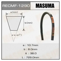 Ремень привода навесного оборудования, 10x729 мм, 10x729 мм MASUMA 1422885603 1290 RS 48V86