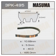 Ремень привода навесного оборудования MASUMA 1IT LTO 3PK-495 1422885197
