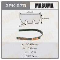 Ремень привода навесного оборудования MASUMA 1422885194 3PK-575 AED P71Y