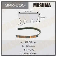 Ремень привода навесного оборудования MASUMA 3PK-605 1422885193 3Z4A0 K
