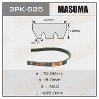Ремень привода навесного оборудования MASUMA 3PK-635 1422885503 XCP 3U