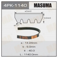Ремень привода навесного оборудования MASUMA 1422885220 4PK-1140 ZO PEAS