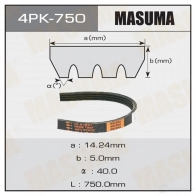 Ремень привода навесного оборудования MASUMA 1422885100 9A 1NZ 4PK-750