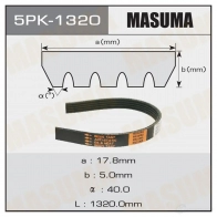 Ремень привода навесного оборудования MASUMA 1422885115 5PK-1320 H3 SL4