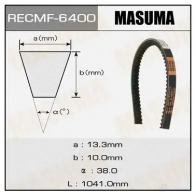 Ремень привода навесного оборудования, 13x1041 мм, 13x1041 мм MASUMA 6400 1422885544 F 5G6V2