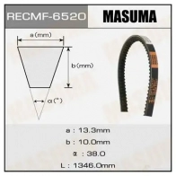 Ремень привода навесного оборудования, 13x1346 мм, 13x1346 мм MASUMA 6520 1422885004 O 9BM2