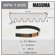 Ремень привода навесного оборудования MASUMA 6PK-1335 20E5XB R 1422885381