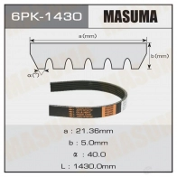 Ремень привода навесного оборудования MASUMA 6PK-1430 1422885380 HJT UWH