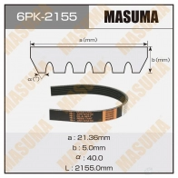 Ремень привода навесного оборудования MASUMA 1439697174 6PK-2155 W XQIPL4