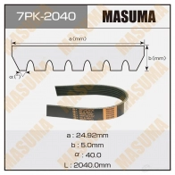 Ремень привода навесного оборудования MASUMA 1439697184 7PK-2040 YVKN 5
