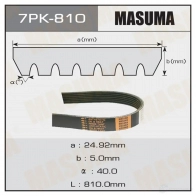 Ремень привода навесного оборудования MASUMA ZG0 XCFY 7PK-810 1422885146