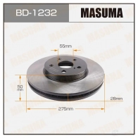 Диск тормозной MASUMA IS JYKA BD-1232 1422879518
