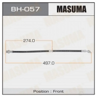 Шланг тормозной MASUMA HJT9N K BH-057 1422880303