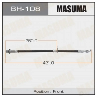 Шланг тормозной MASUMA 1422880317 BH-108 ETRW K