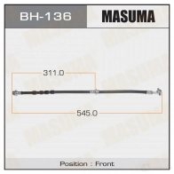 Шланг тормозной MASUMA BH-136 1422880489 F5U 9NFU