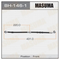 Шланг тормозной MASUMA BH-146-1 1422880340 WB K14