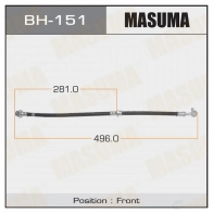 Шланг тормозной MASUMA 1422880371 BH-151 N MLJGYD