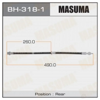 Шланг тормозной MASUMA CAS1 7 BH-318-1 1422880602