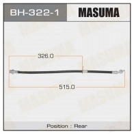 Шланг тормозной MASUMA BH-322-1 MB GV78S 1422880599