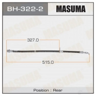 Шланг тормозной MASUMA 1422880598 FDLP XT BH-322-2