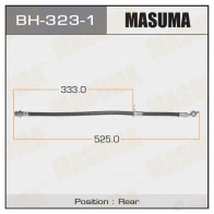 Шланг тормозной MASUMA BH-323-1 Toyota Camry (XV20) 2 1996 – 2002 RWHMV X