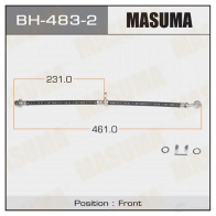 Шланг тормозной MASUMA BH-483-2 1422880555 W7 KHH