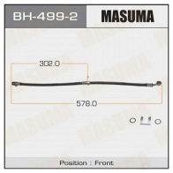 Шланг тормозной MASUMA 1422880581 BH-499-2 68JF I