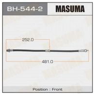 Шланг тормозной MASUMA BH-544-2 1422880467 JU3 E4L