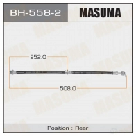 Шланг тормозной MASUMA Nissan Primera (P12) 3 Хэтчбек 1.9 dCi 120 л.с. 2003 – 2007 AEXOM 9Z BH-558-2