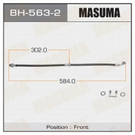 Шланг тормозной MASUMA 1422879959 BH-563-2 4R4 N3F