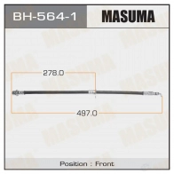 Шланг тормозной MASUMA RH1NS J7 BH-564-1 1422880432