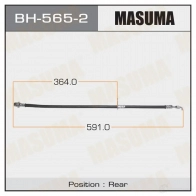 Шланг тормозной MASUMA 4GX PO 1422880452 BH-565-2
