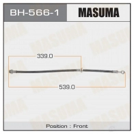 Шланг тормозной MASUMA 1422879958 QP D6P BH-566-1