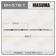 Шланг тормозной MASUMA X7P HY5T BH-578-1 1422879965