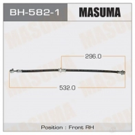Шланг тормозной MASUMA BH-582-1 72U VZR 1422879961