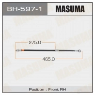 Шланг тормозной MASUMA BH-597-1 0 SDNP 1422879811