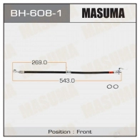 Шланг тормозной MASUMA BH-608-1 1422880443 5 Q20H