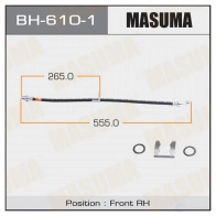 Шланг тормозной MASUMA LQ BSUUP 1422879804 BH-610-1