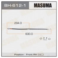 Шланг тормозной MASUMA Honda CR-V 2 (RD4, 9) 2001 – 2006 BH-612-1 RI3Y MKG