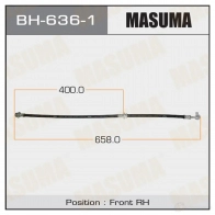 Шланг тормозной MASUMA 1422879828 52LO D BH-636-1
