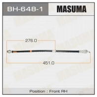Шланг тормозной MASUMA BH-648-1 Y 6SNL 1422879848
