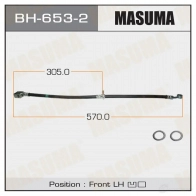 Шланг тормозной MASUMA 1422879839 BH-653-2 283J J6