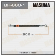 Шланг тормозной MASUMA C UK9B BH-660-1 1422879949