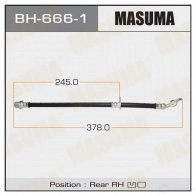 Шланг тормозной MASUMA BH-666-1 1422879943 J2 704Y