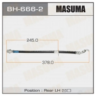 Шланг тормозной MASUMA V3 9I53O BH-666-2 1422879942
